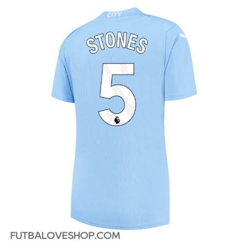 Dres Manchester City John Stones #5 Domáci pre Ženy 2023-24 Krátky Rukáv